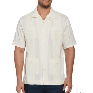 KS Island Beige Guayabera Sz 5XL Tall